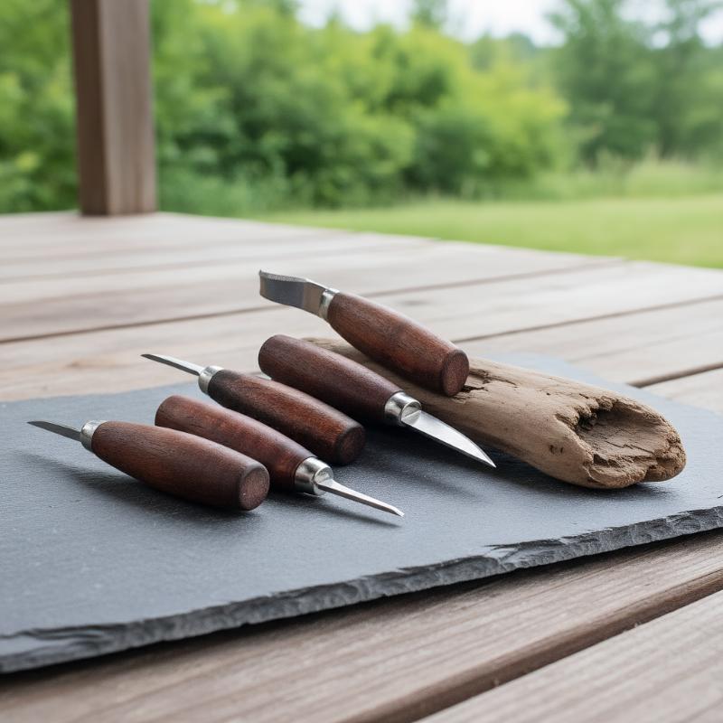 Wood Chisel Set - ชุดเครื่องมือแกะสลักไม้ 5 ชิ้น สำหรับงานแกะสลักไม้ มีดแกะสลักไม้ ชุดเครื่องมือช่างไม้