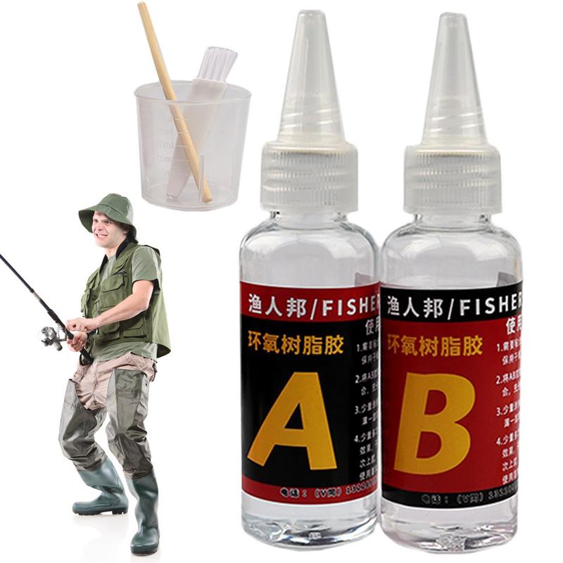 Woodworking Resin - กาวสําหรับเบ็ดตกปลา เบ็ดตกปลากาวกาวกาวกันน้ําใสอเนกประสงค์ 30 มล./ขวดกาวเรซินสําหรับ