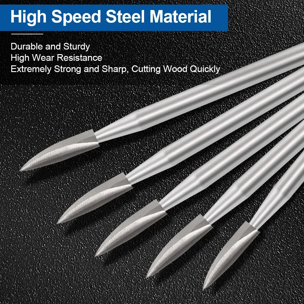 ชุดดอกสว่านแกะสลักไม้แบบหมุน 5 - Wood Chisel Set บทวิจารณ์และราคา