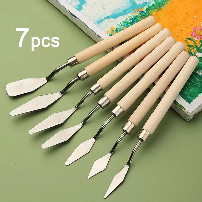 7 ชิ้น/เซ็ต ชุดมีดวาดภาพสีน้ำม - Drawknife Blade บทวิจารณ์และราคา